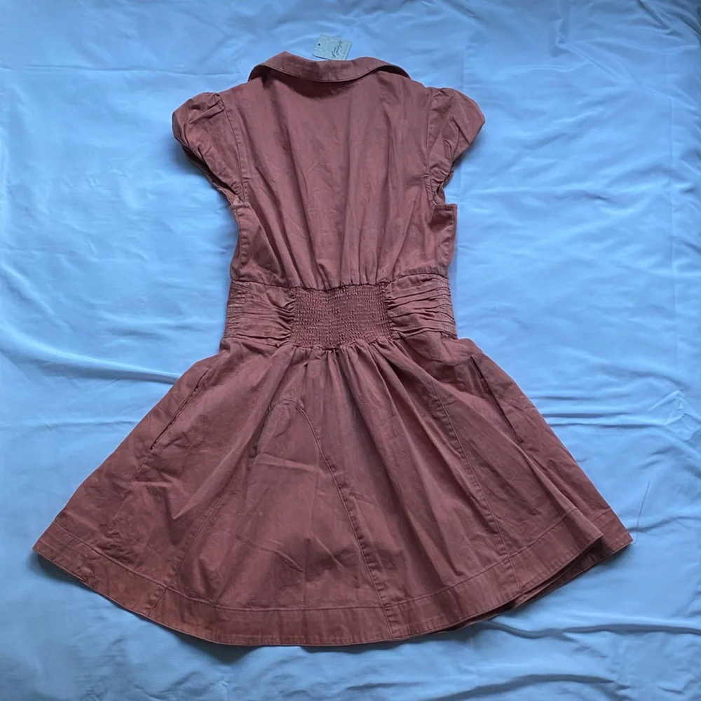 Free People CHESTER MINI DRESS IN LIGHTEST ROSE - Picture 9 of 14
